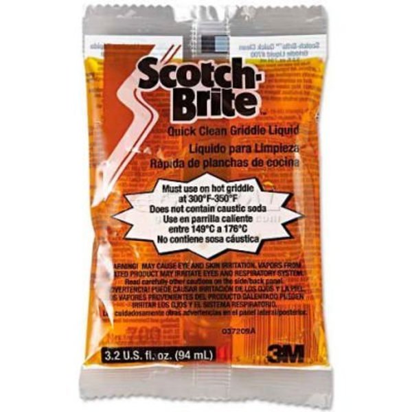 3M Scotch-Brite‚Ñ¢ Quick Clean Griddle Liquid, 3.2 oz. Pack, 40 Packs - 29603 MCO 29603